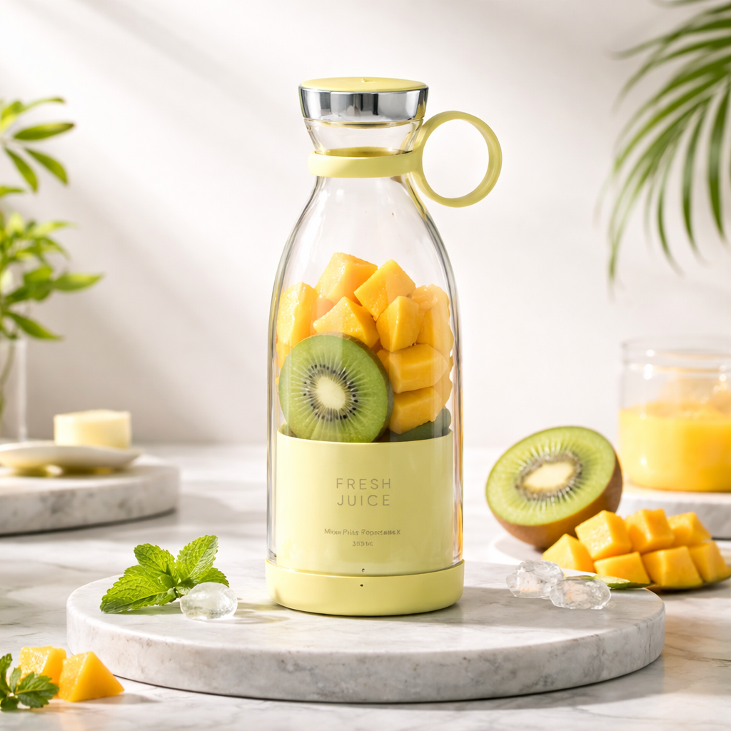 SnowLuxe Portable Blender Bottle - Blend Anywhere, Anytime!